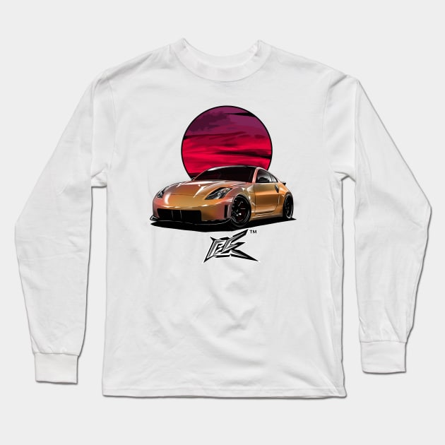 nismo 350z pearl orange Long Sleeve T-Shirt by naquash